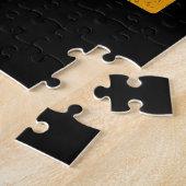 Markeringen voor Trumpet Player Retro Design Legpuzzel (Zijkant)