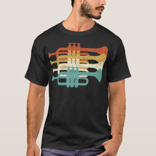  Markeringen voor Trumpet Player Retro Design T-shirt