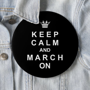 markeringsband "Kalm houden en maart aan" BUTTON