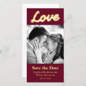 markeringslichten Sla de Datum fotokaart op Save The Date (Voorkant / Achterkant)