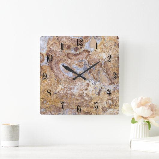 Markeringspatroon achtergrond vierkante klok (Huis)