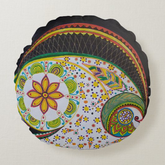 markeringspatroon rond kussen (Voorkant)