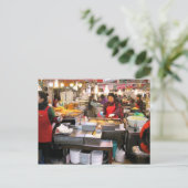 Market Ajumma Briefkaart (Staand voorkant)