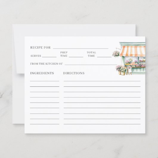 Market Flower Shop Vrijgezellenfeest Recept (Voorkant)