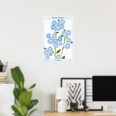 Market Garden Myosotis Poster (Thuiskantoor)
