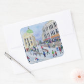 Market Jew Street Penzance Vierkante Sticker (Envelop)