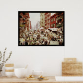 Market Mulberry St. New York City 1900 Poster (Keuken)