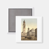 Market Place, Augsburg, Beieren, Duitsland Magneet (Voorkant / Achterkant)