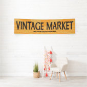  Market Pop Omhoog of Fair met retro stralen Spandoek (Insitu)