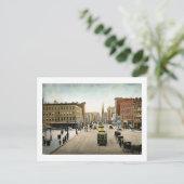 Market St., Newark NJ 1909  Briefkaart (Staand voorkant)