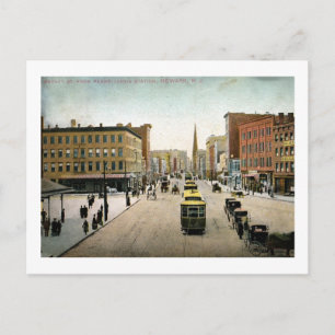 Market St., Newark NJ 1909  Briefkaart