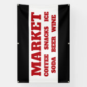 Market Store-banner Spandoek (Verticaal)