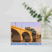 Market Street Bridge - Chattanooga, TN Briefkaart (Staand voorkant)