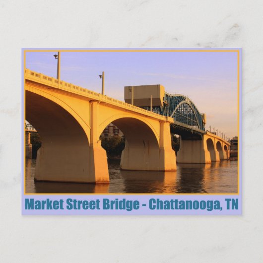 Market Street Bridge - Chattanooga, TN Briefkaart (Voorkant)