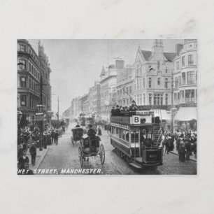 Market Street, Manchester, c.1910 Briefkaart