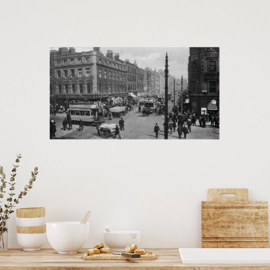 Market Street, Manchester, c.1910 Poster (Keuken)