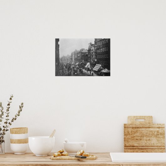 Market Street, Manchester, c.1910 Poster (Keuken)