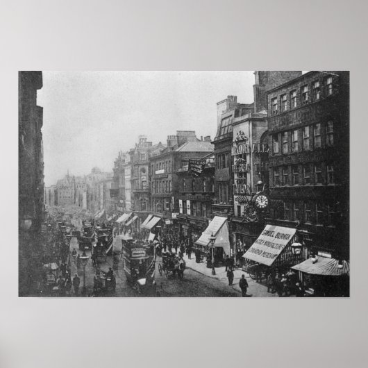 Market Street, Manchester, c.1910 Poster (Voorkant)