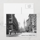 Market Street, Philly, 1910s Briefkaart (Voorkant / Achterkant)