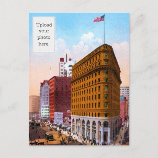 Market Street West van Montgomery, San Francisco Briefkaart (Voorkant)