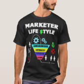 Marketer Funnel Life Style Funny Marketing T  T-shirt (Voorkant)