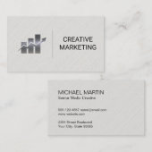 Marketing Bar Graph Visitekaartje (Voorkant / Achterkant)