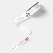 Marketing Branding Aangepaste Bedrijfsnaam Logo Satijnen Lint (Achterkant)