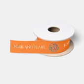 Marketing Branding Aangepaste Bedrijfsnaam Logo Satijnen Lint (Spoel)