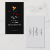 Marketing Consultant, Monogram, Hummingbird Logo Visitekaartje (Voorkant / Achterkant)