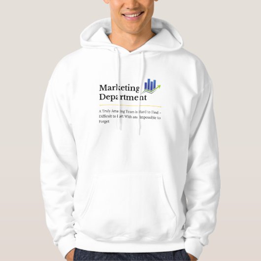 Marketing Department Design Hoodie (Voorkant)