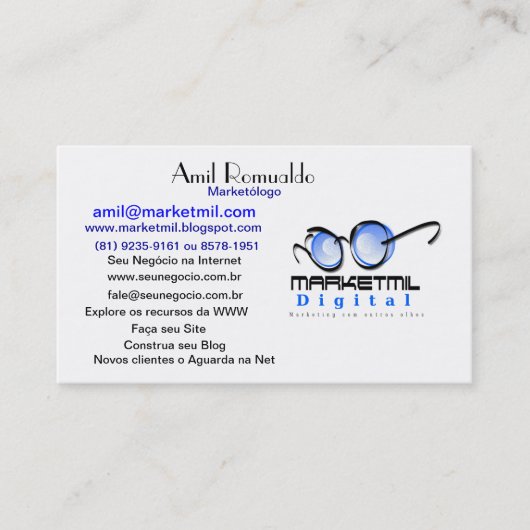 Marketing Digital Visitekaartje (Voorkant)