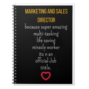 Marketing en Sales Director Notitieboek