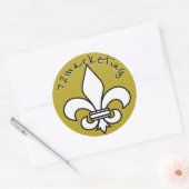 Marketing Fleur de Lis sticker Label (Envelop)