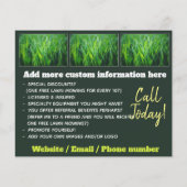 Marketing Flyer 4x5 Lawn Care Business (Achterkant)