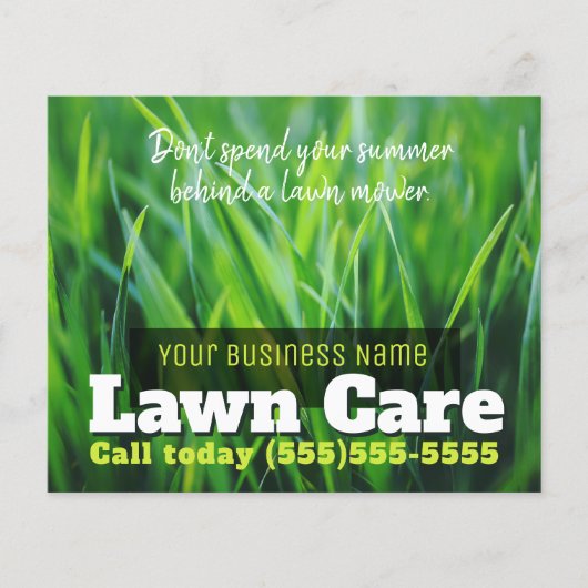 Marketing Flyer 4x5 Lawn Care Business (Voorkant)