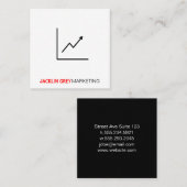 Marketing | Grafiek Vierkante Visitekaartje (Voorkant / Achterkant)