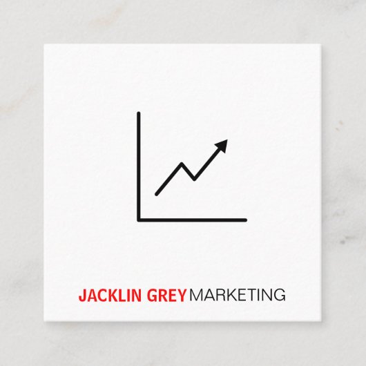 Marketing | Grafiek Vierkante Visitekaartje (Voorkant)