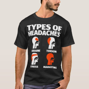 Marketing Grappige Zegels Hoofdpijn Meme T-shirt