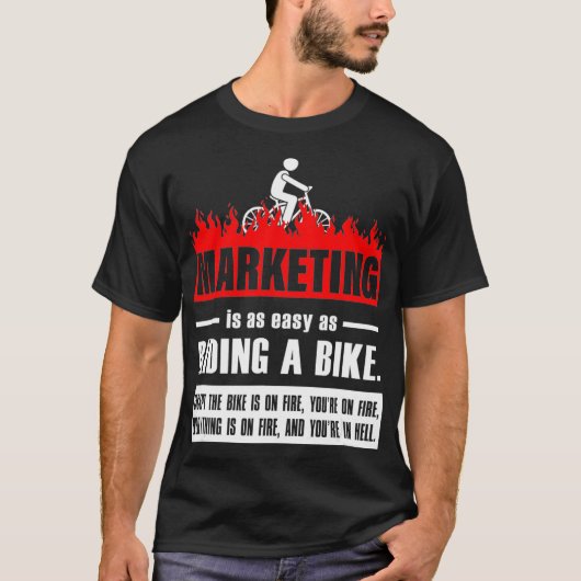 Marketing is net zo makkelijk als fietsen met een  t-shirt (Voorkant)
