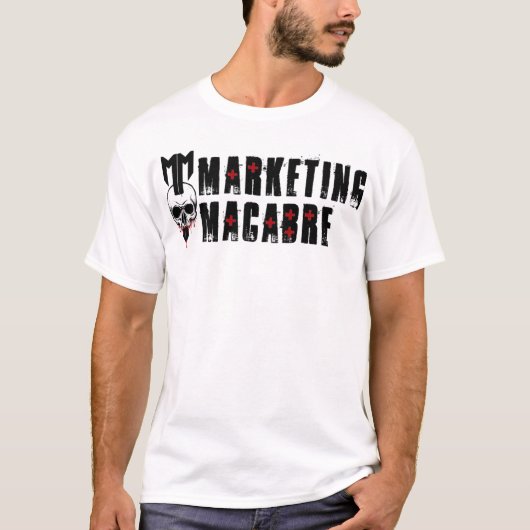 Marketing Macabre T-shirt (Voorkant)