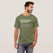 Marketing Manager - Cadeau T-shirt (Voorkant volledig)