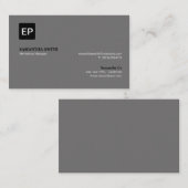 Marketing Manager Gray en Black Oceania Visitekaartje (Voorkant / Achterkant)