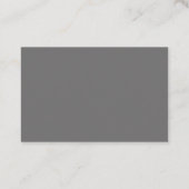 Marketing Manager Grey and Black Euro Visitekaartje (Achterkant)