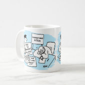 Marketing Manager is geopend tijdens een verkooppr Koffiemok (Voorkant links)