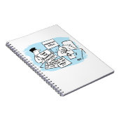 Marketing Manager is geopend tijdens een verkooppr Notitieboek (Rechterzijde)