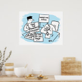 Marketing Manager is geopend tijdens een verkooppr Poster (Keuken)