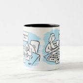 Marketing Manager is geopend tijdens een verkooppr Tweekleurige Koffiemok (Center)