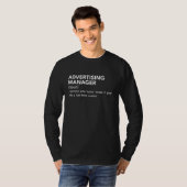Marketing Manager Life – grappige versie T-shirt (Voorkant volledig)