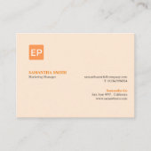 Marketing Manager Oranje Mighty Visitekaartje (Voorkant)