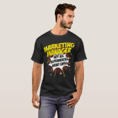 Marketing Manager Superhero Funny Comic T-shirt Ca (Voorkant volledig)